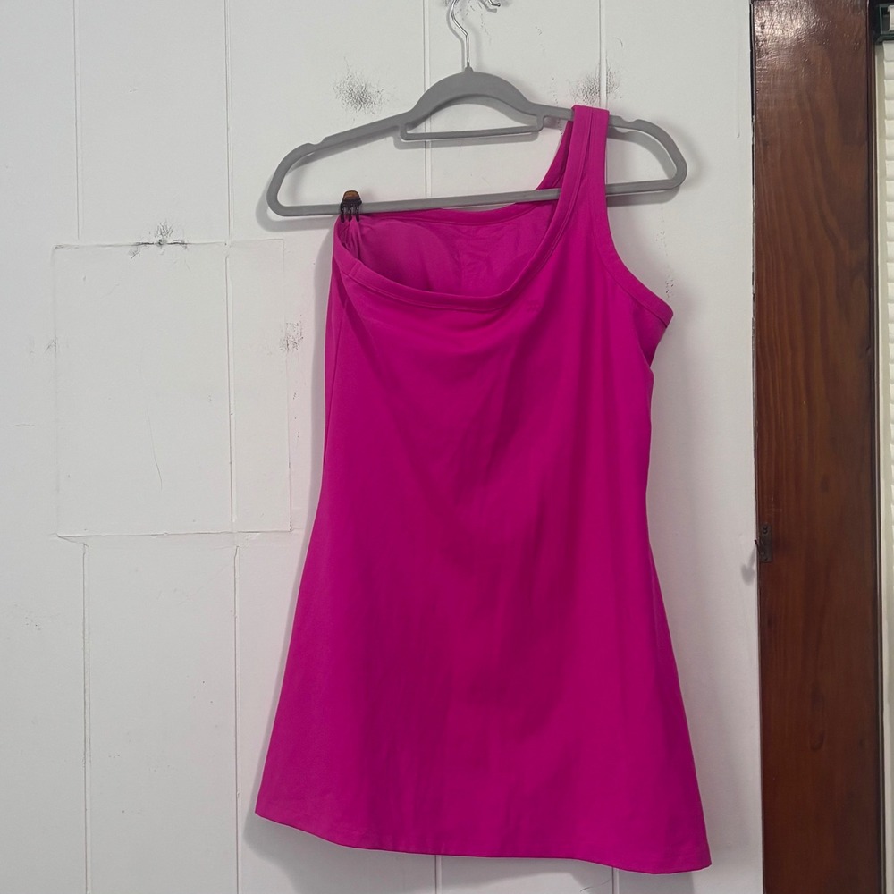 All in Motion Womens One Shoulder Exercise Dress Pink Medium  Sporty - Picture 3 of 5